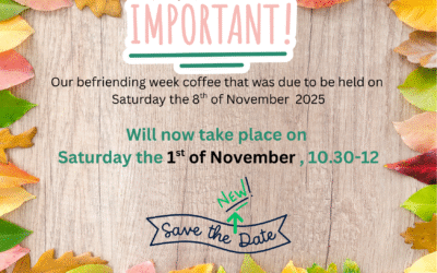 Befriending Week Coffee Morning – NEW DATE!
